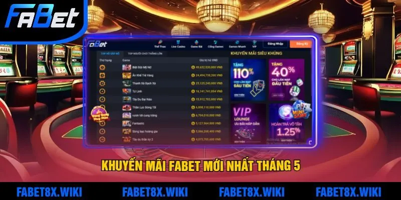 Cập Nhật Ngay Các Khuyến Mãi Fabet Mới Nhất tháng 5